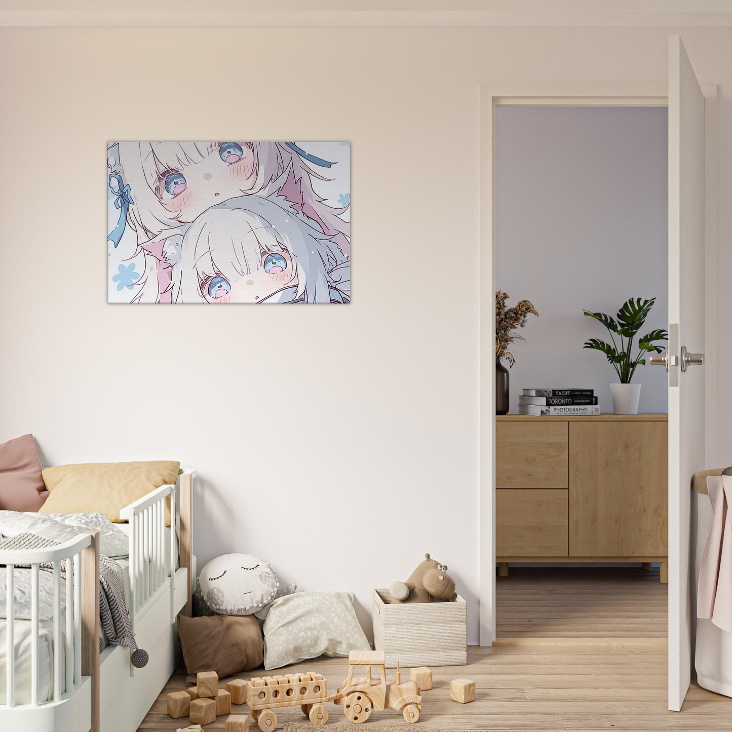 ^• ࿁ •^ Canvas Wall Art