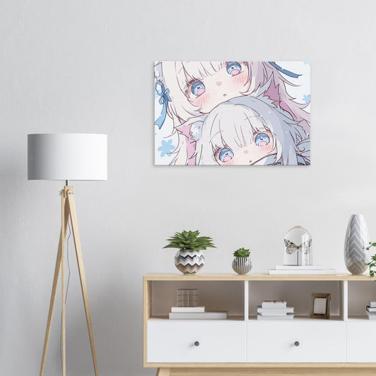 ^• ࿁ •^  Canvas Wall Art